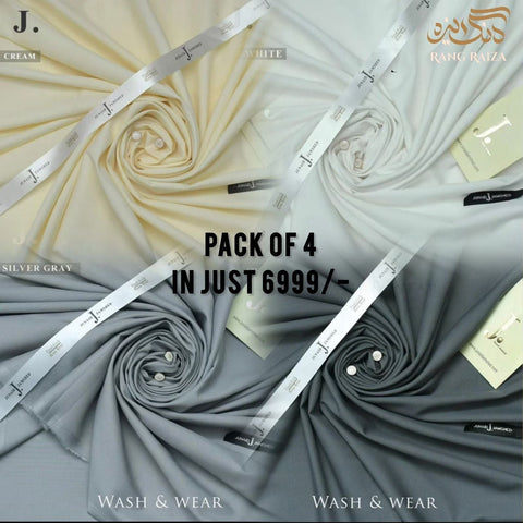 Pack of 4 J. Four Season Wash & Wear