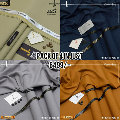 Pack of 4 J. Wash & Wear Fall & Soft Fabric