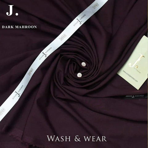 J. Summer Wash & Wear-Dark Maroon
