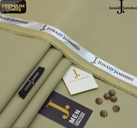 J Dot Wash and Wear Unstitched Suit for Men - Light Pista - JJCT-07